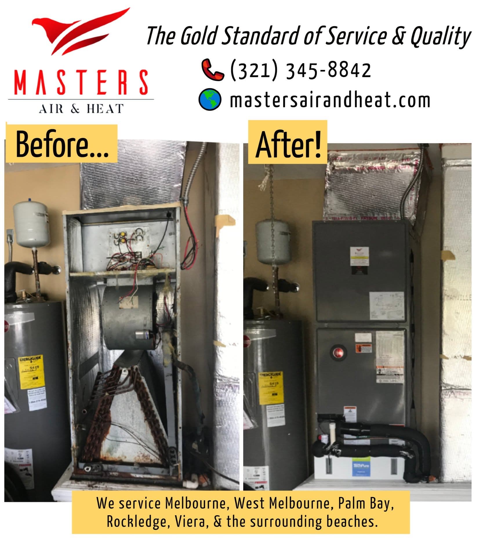 AC before and after installation